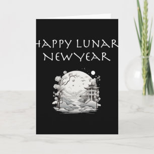 Frohes neues Mondjahr Charmantes Design-Geschenk Karte