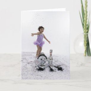 Frohes Neujahr Bowling Feiertagskarte