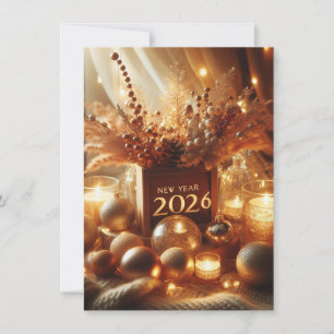 Frohes Neujahrs-Karten Freude, Hoffnung & Erfolg Feiertagskarte