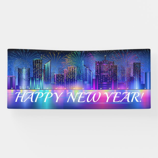 Frohes Neujahrsbanner Banner (Horizontal)
