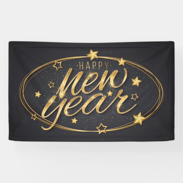 Frohes Neujahrsbanner Banner (Horizontal)