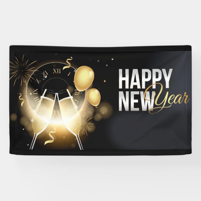 Frohes Neujahrsbanner Banner (Horizontal)