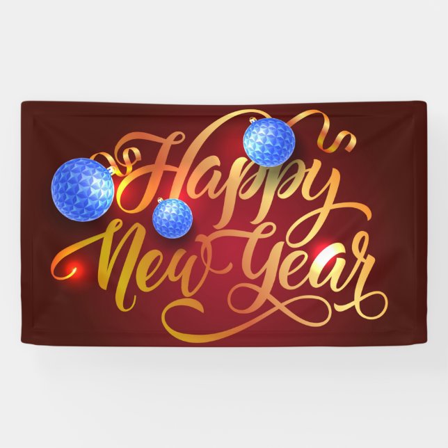 Frohes Neujahrsbanner Banner (Horizontal)