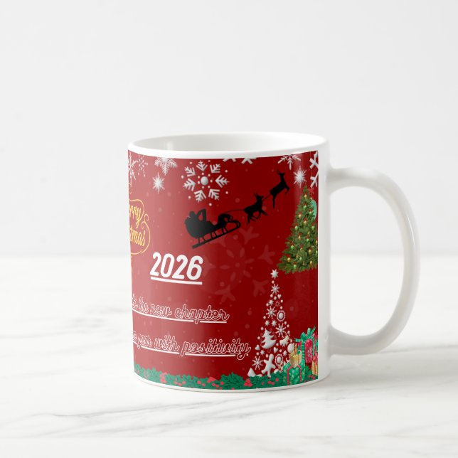 Frohes Neujahrsfeier-Mug Kaffeetasse (Rechts)