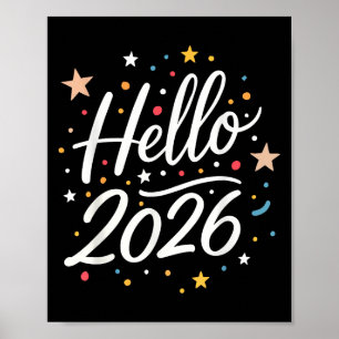 Frohes Neujahrsfest im Party 2026 - Matching Men W Poster