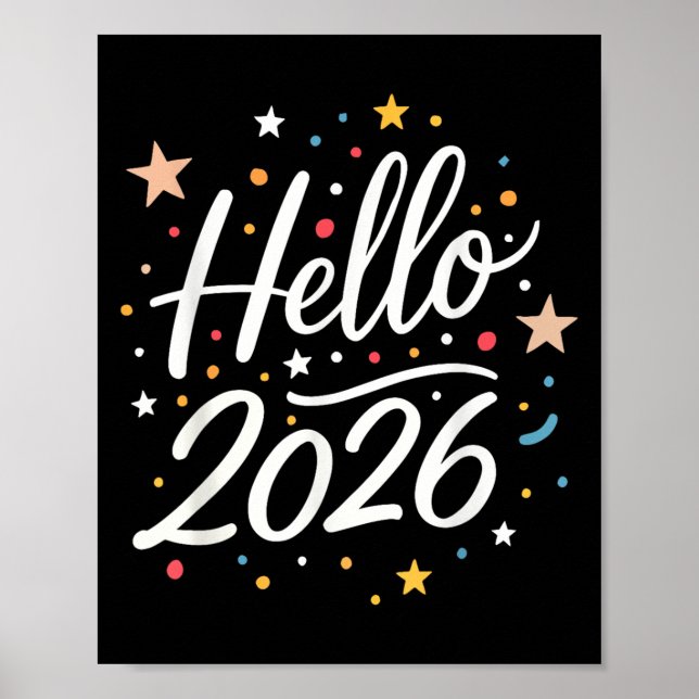 Frohes Neujahrsfest im Party 2026 - Matching Men W Poster (Vorne)