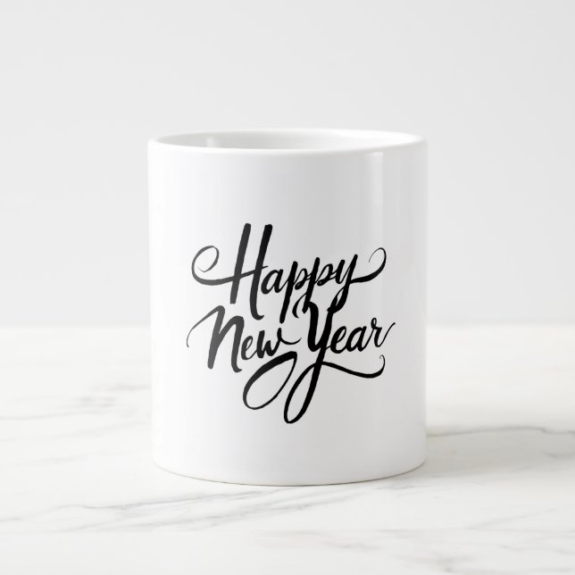 Frohes Neujahrsfest Jumbo-Tasse (Vorderseite)