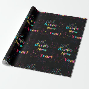 Frohes Neujahrsfest-Wrapping Paper Geschenkpapier