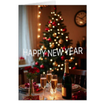 Frohes Neujahrsgrußkarte