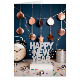 Frohes Neujahrsgrußkarte