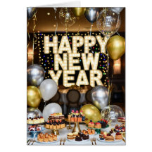 Frohes Neujahrsgrußkarte
