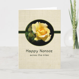 Frohes Norooz über die Meilen hinweg mit gel Feiertagskarte