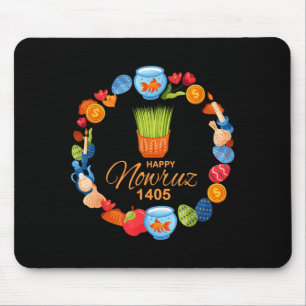 Frohes Nowruz 1405 Persisches Neujahr Sabzeh Nowru Mousepad