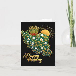 Frohes Nowruz Persisches Neujahr Iran Karte Floral