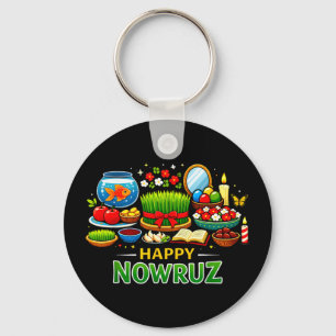 Frohes Nowruz zum persischen Neujahr Norooz Männer Schlüsselanhänger