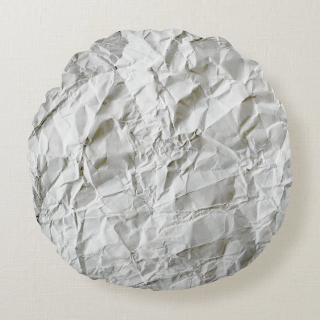 Frohes Papier Rundes Kissen (Vorderseite)
