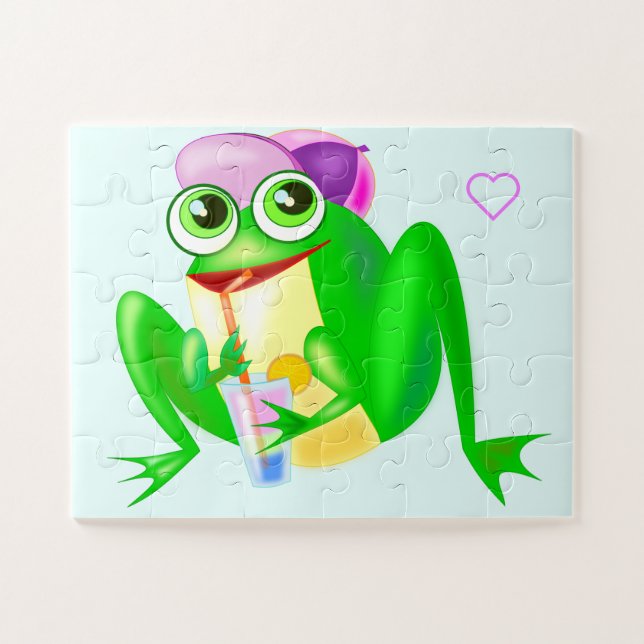 Frohes Party Frösteln Puzzle - Gemälde (Horizontal)