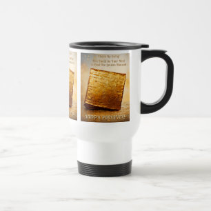 Frohes Pessach! Goldene Matze Reisebecher