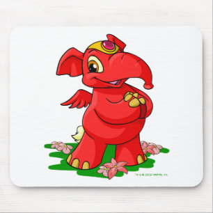 Frohes rotes Elephante in Shenkuu Mousepad
