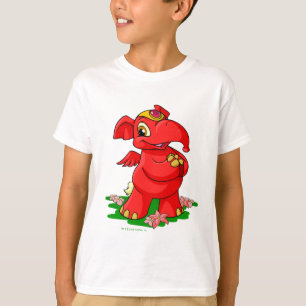 Frohes rotes Elephante in Shenkuu T-Shirt