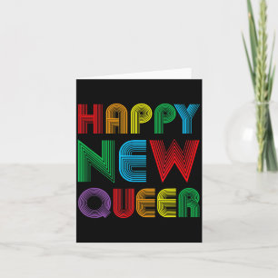Frohes Silvester Queer Schwul Lgbt Lustige Jahre L Karte