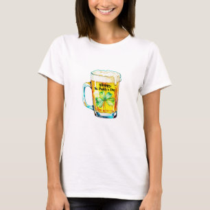 Frohes St. Paddy's Day Bierkrug Shamrock Irischer T-Shirt