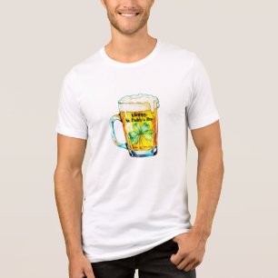 Frohes St. Paddy's Day-Bierkrug-Shamrock Irischer  Tri-Blend Shirt