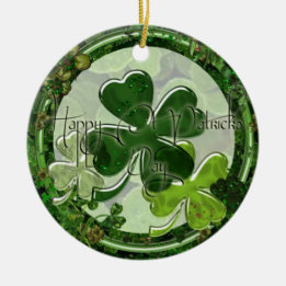 Frohes St. Patrick's Day Foto Keramik Ornament