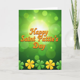 Frohes St. Patricks Day Grüne Karte