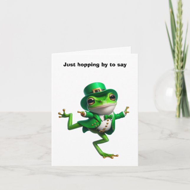 Frohes St. Patrick's Day Karte (Vorderseite)