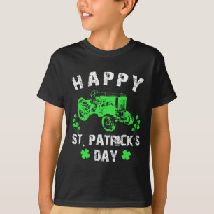 Frohes St Patrick's Day Traktor Lustiges Kleinkind T-Shirt