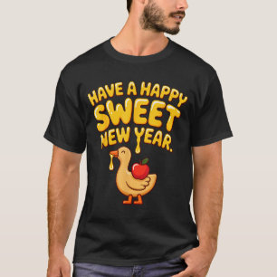Frohes Süßes Neues Jahr Gans-Keks Rosch ha-Schana T-Shirt
