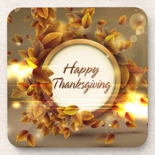 Frohes Thanksgiving 3 Optionen Untersetzer