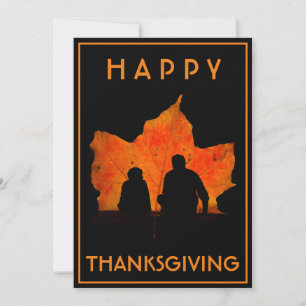 FROHES THANKSGIVING FAMILIENESSEN  EINLADUNG