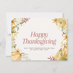 Frohes Thanksgiving  Postkarte