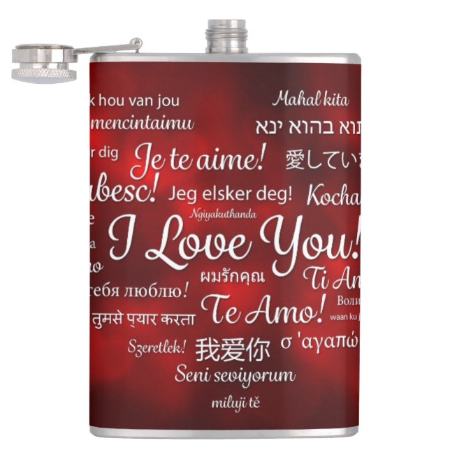 Frohes Valentinstag Flachmann (Geöffnet)