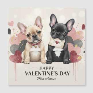 Frohes Valentinstag Französische Bulldogge Magnet