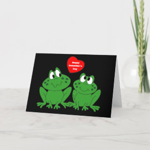 Frohes Valentinstag Frösche Feiertagskarte