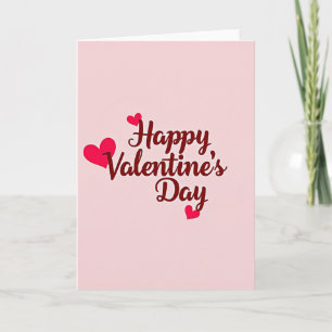 Frohes Valentinstag geprägte Herzkarte Karte