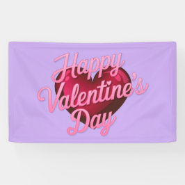 Frohes Valentinstag Lavendel Banner