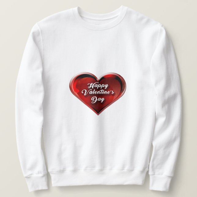 Frohes Valentinstag Sweatshirt  (Design vorne)