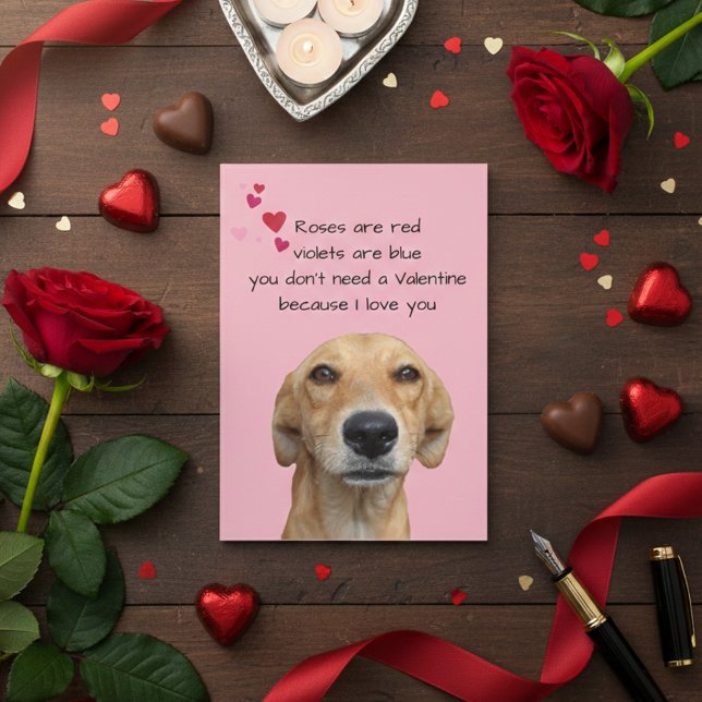 Frohes Valentinstag vom Hund Lover Karte (Von Creator hochgeladen)