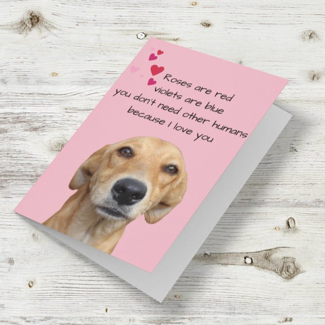 Frohes Valentinstag vom Hund Lover Karte (Von Creator hochgeladen)