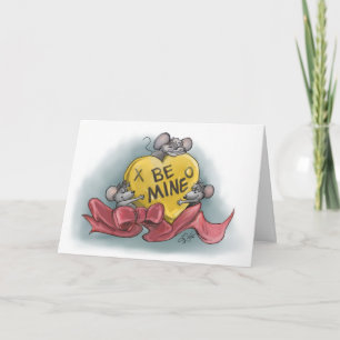 Frohes Valentinstag von Mic, Mac und Moe Karte