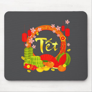 Frohes vietnamesisches Neujahrsfest 2026 Chuc Mung Mousepad