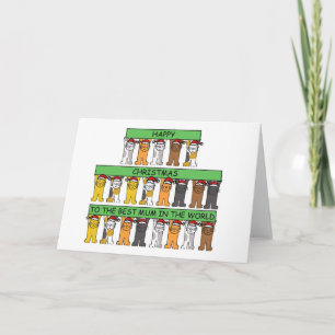 Frohes Weihnachten Mum Carton Cats Spaß