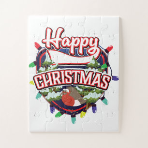 Frohes Weihnachts-Cartoon-Logo