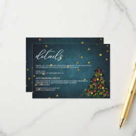 Frohes Weihnachtsfest Party Details Karte