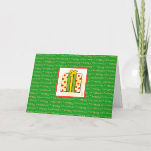 Frohes Weihnachtsgeschenk für geklappten GREEN Url Feiertagskarte