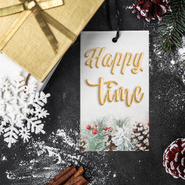 Frohes Weihnachtsgeschenk Tags Geschenkanhänger